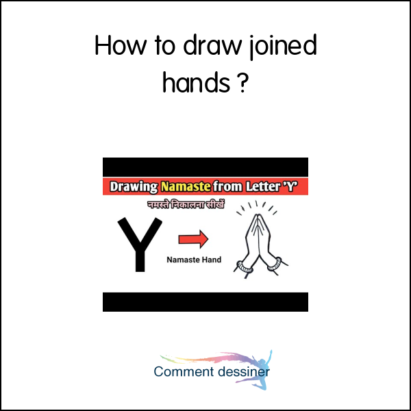 How to draw joined hands